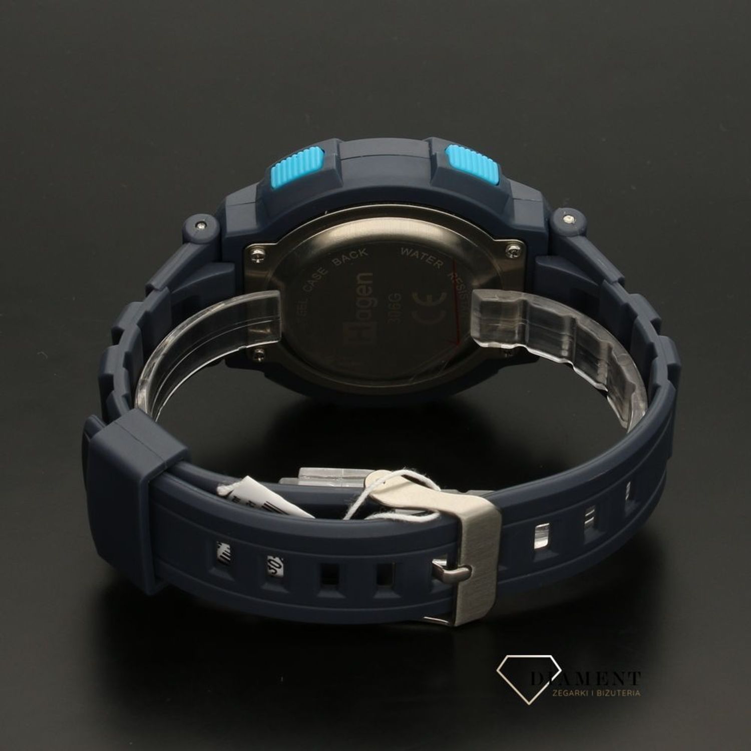 Męski zegarek Hagen HA-306G granatowo-turkusowy (1).jpg